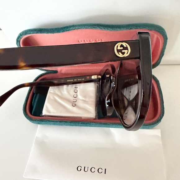 Gucci GG0325S 002 Oversized Square Sunglasses Brown - Picture 6 of 12
